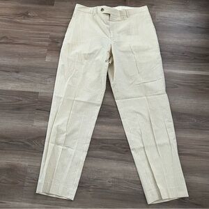 PATRICK JAMES Pastel Yellow Stripe Trouser Men Size 34R /32